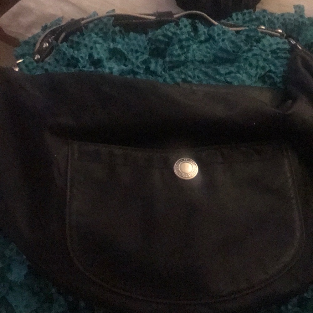 Black Satin Coach bag